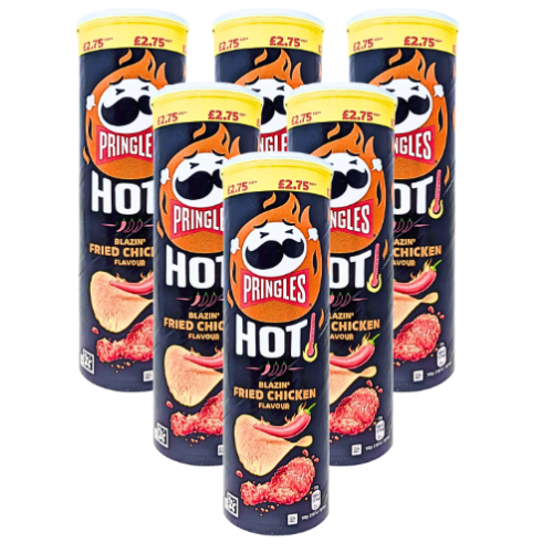 Pringles Hot Fried Chicken Flavoured 160g X 6